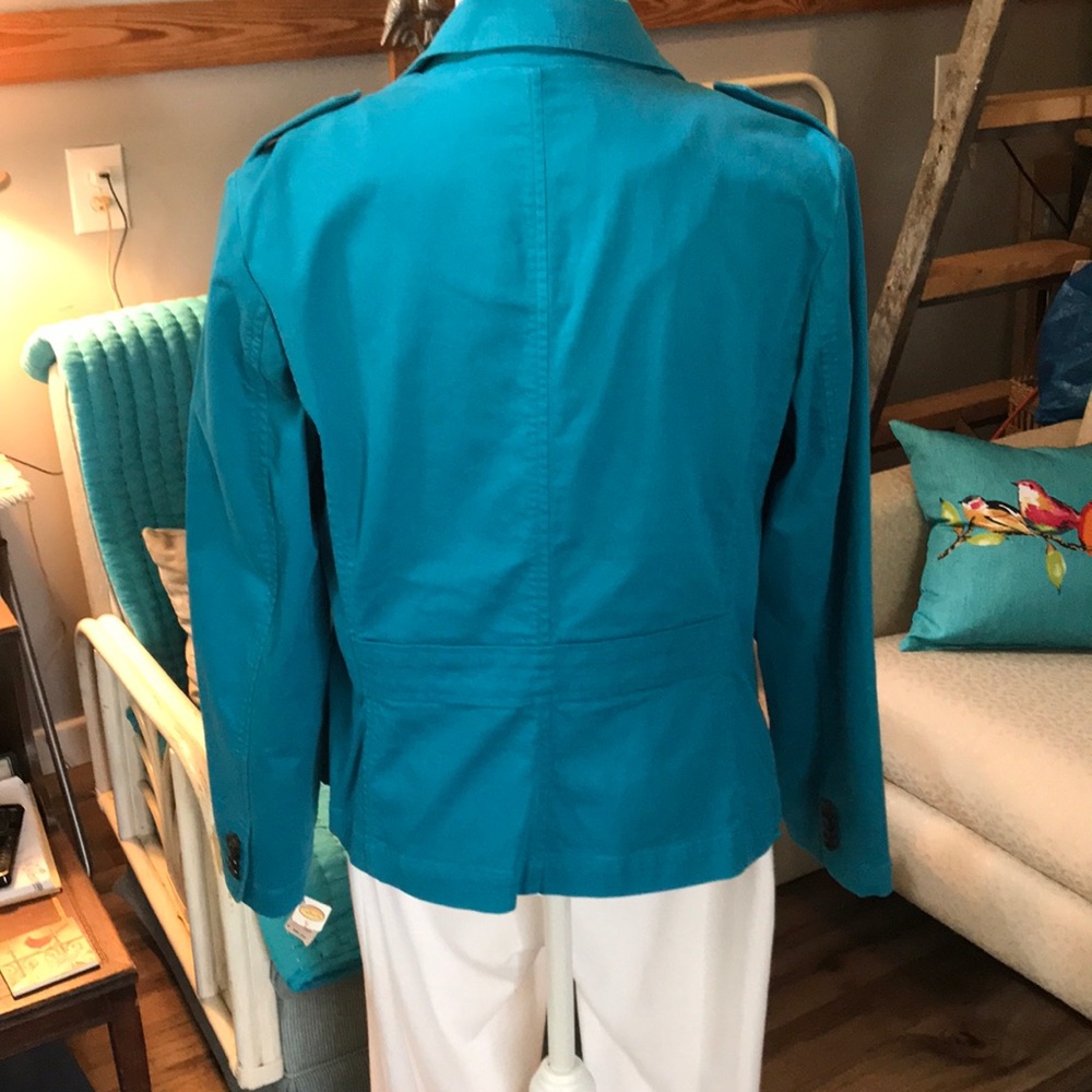 Talbots aqua jacket - Picture 3 of 7